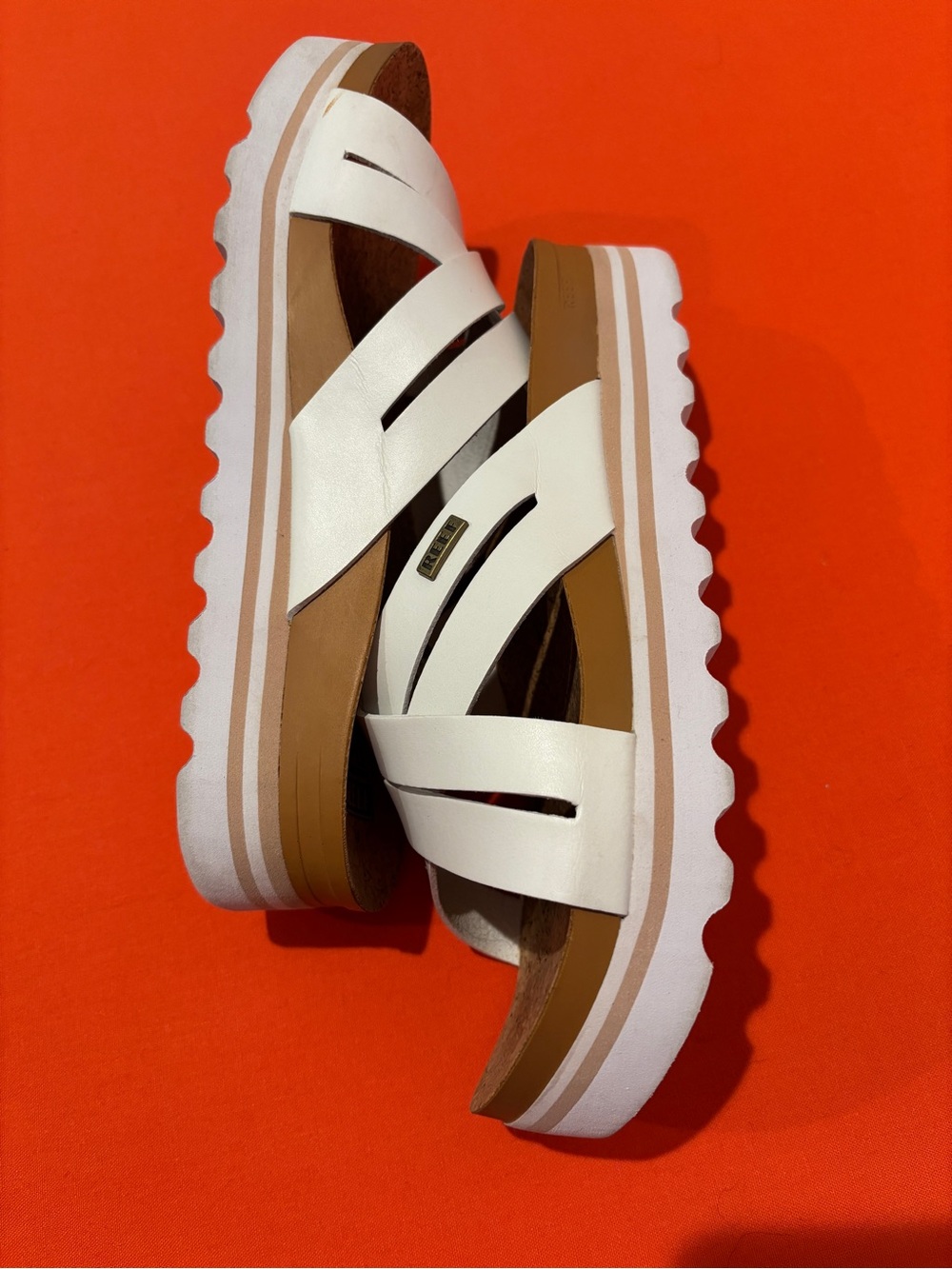REEF Women's Cushion Bloom Hi Platform Sandals - White - Picture 3 of 8